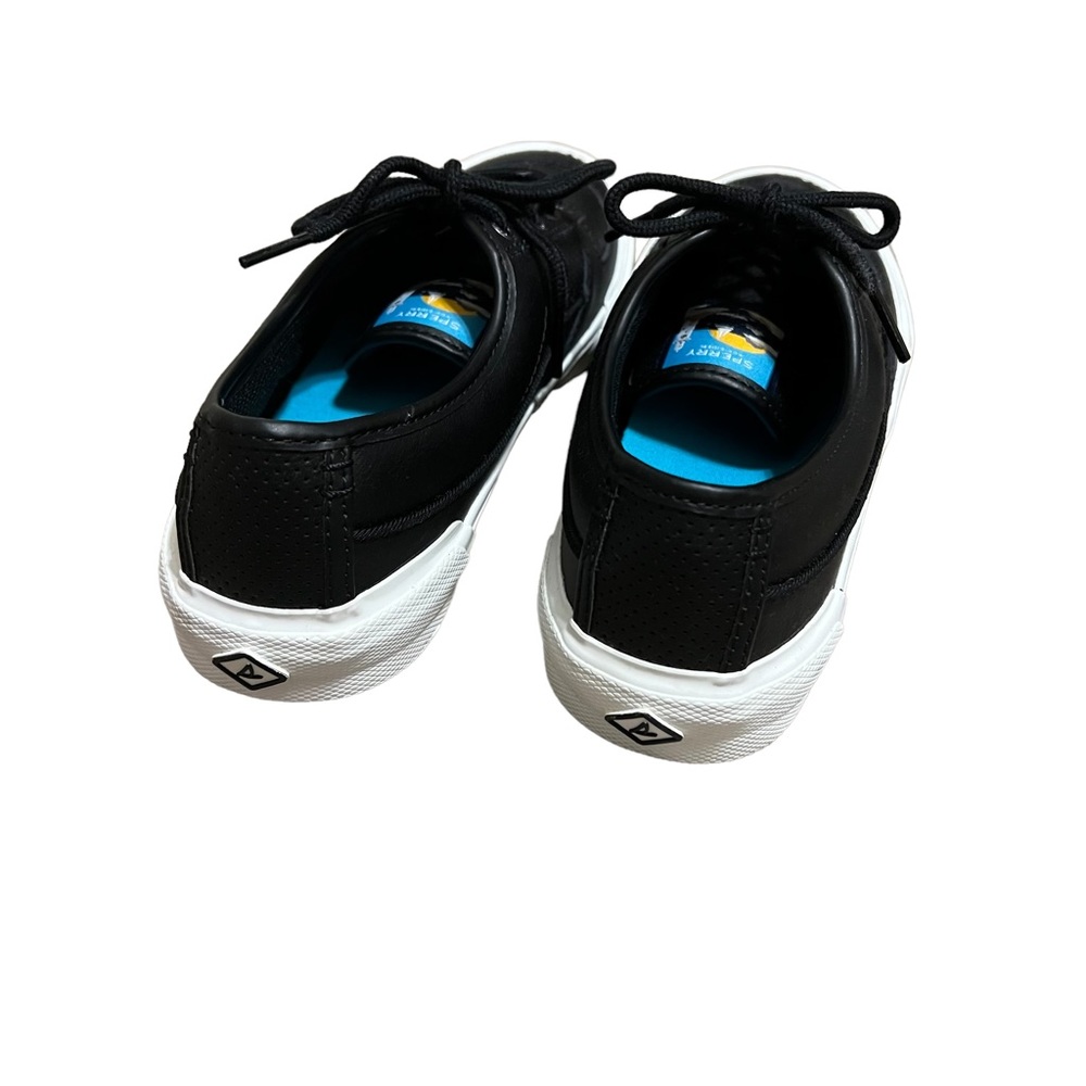 Sperry black lace up perforated sneakers size 8 NWOT - Picture 7 of 8